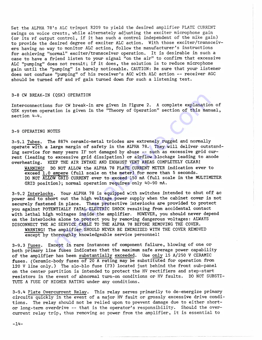 ETO Alpha 78 Operating And Technical Manual Download Page 18