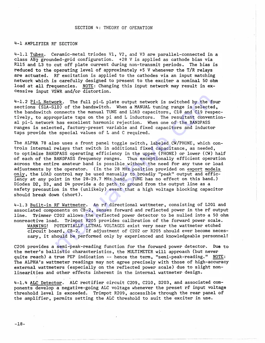 ETO Alpha 78 Operating And Technical Manual Download Page 22