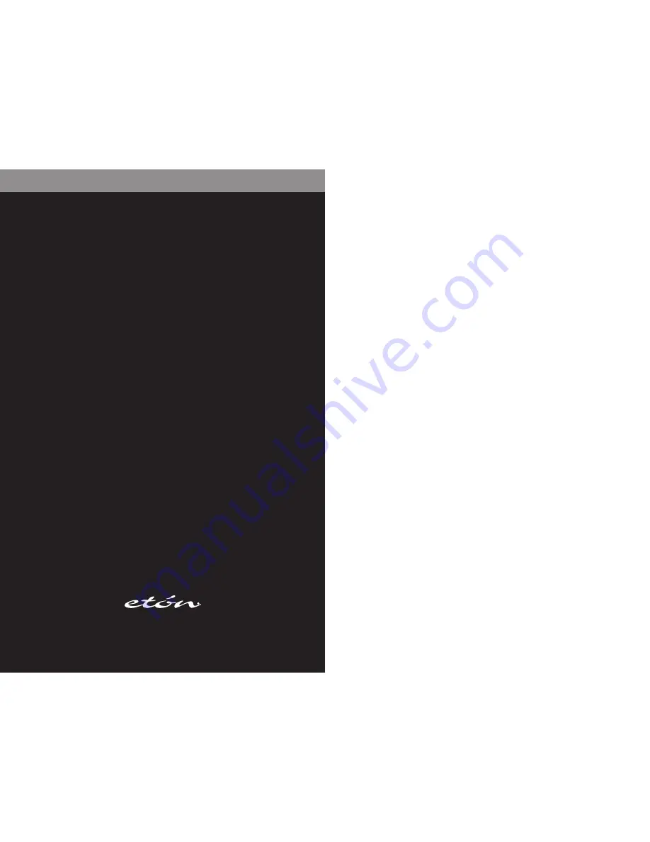 Eton Elite E10 Operation Manual Download Page 80