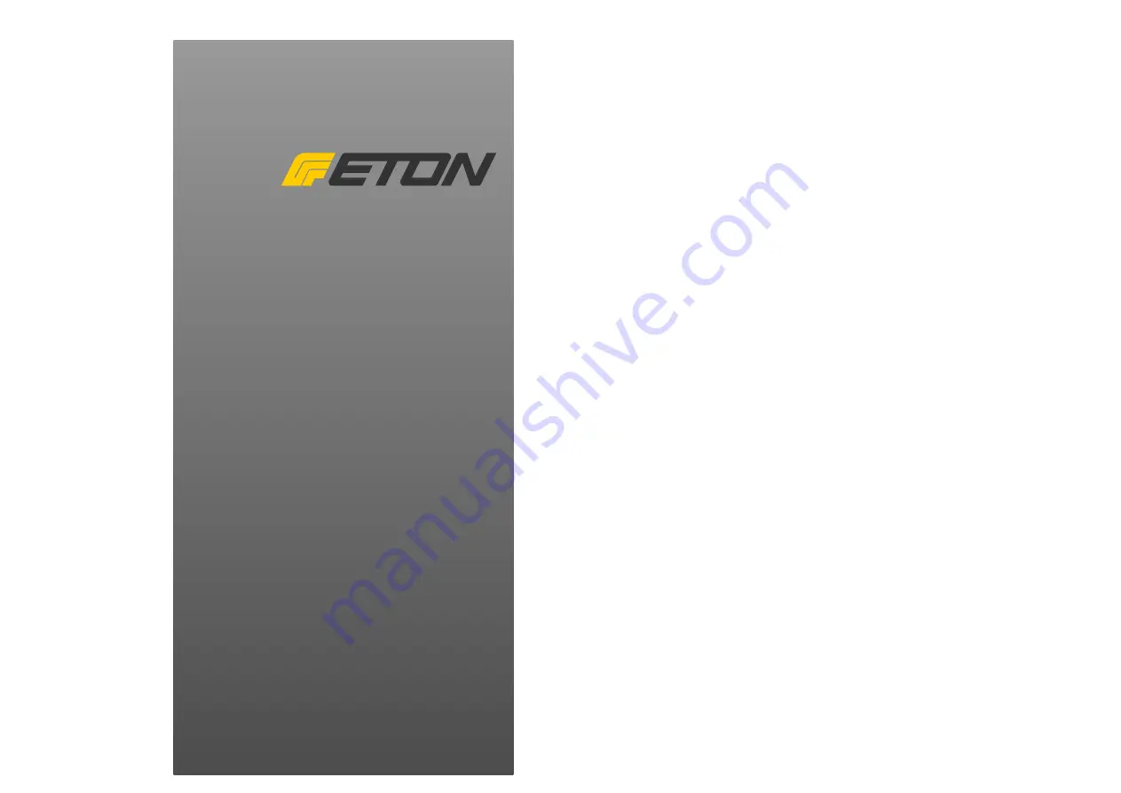 Eton PRX 110.2 Installation & Operation Download Page 1