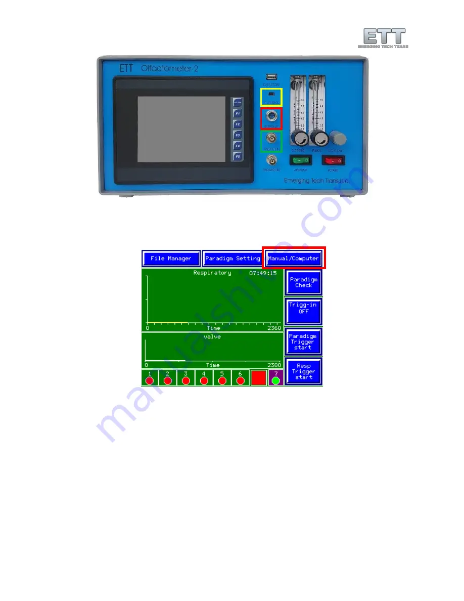 ETT Olfactometer 2 Manual Download Page 18