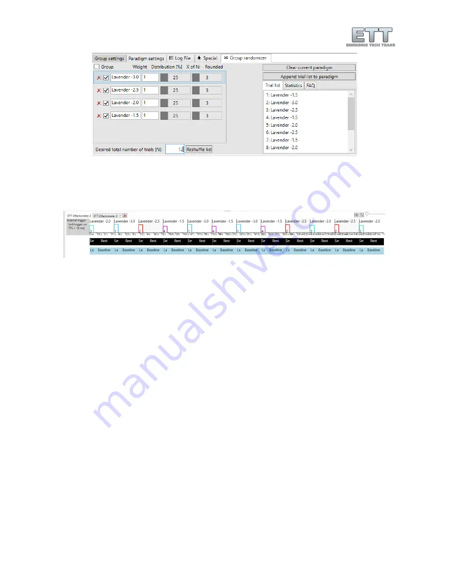 ETT Olfactometer 2 Manual Download Page 33