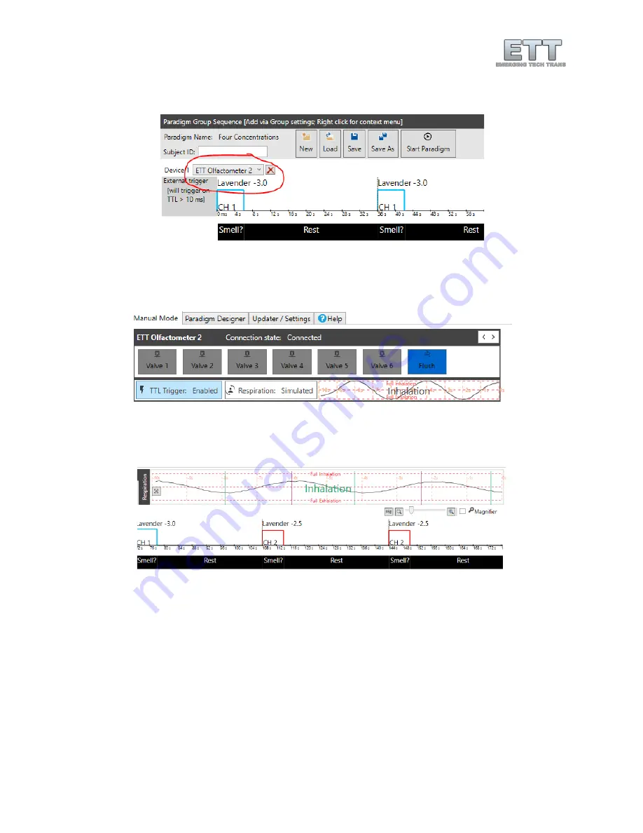 ETT Olfactometer 2 Manual Download Page 34