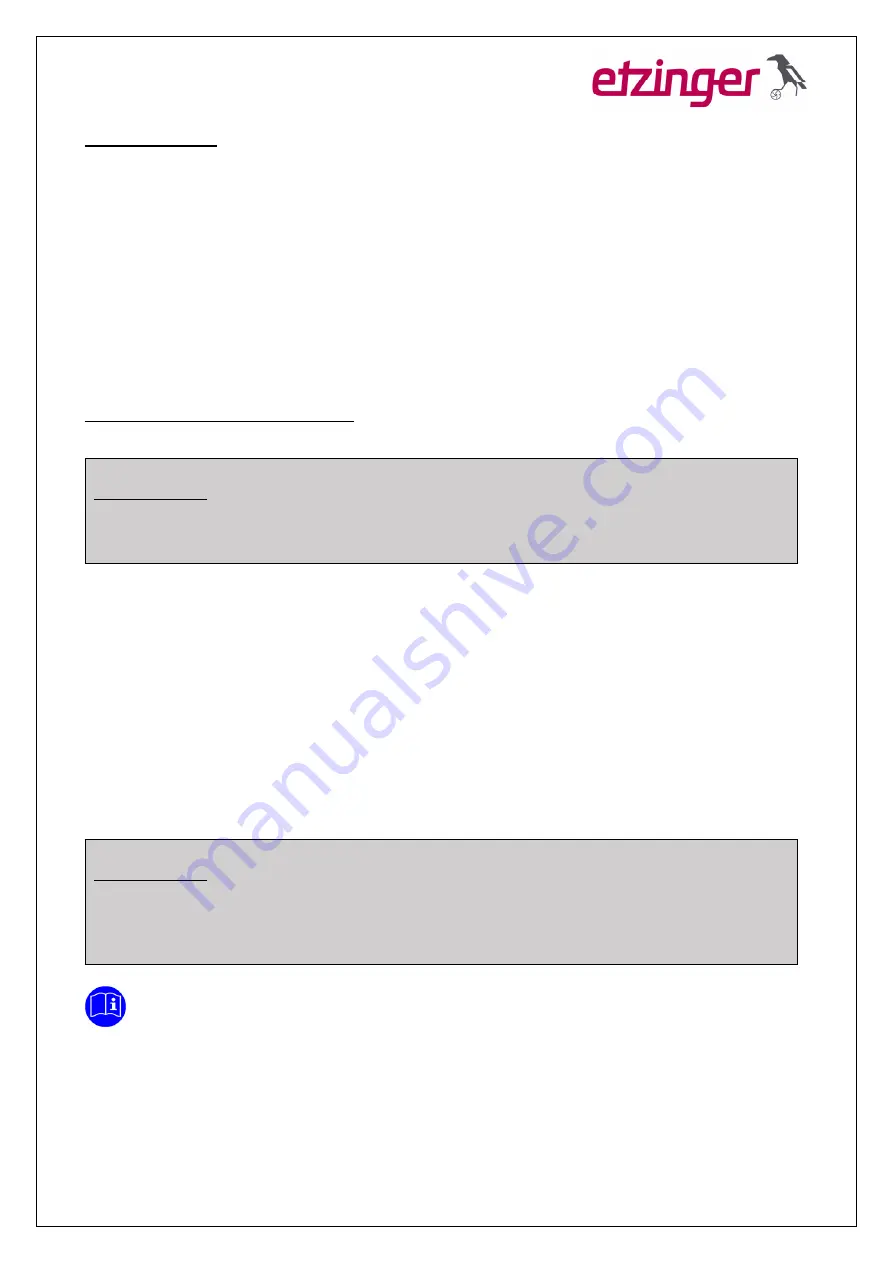 Etzinger etzMAX-light Operating Manual Download Page 18