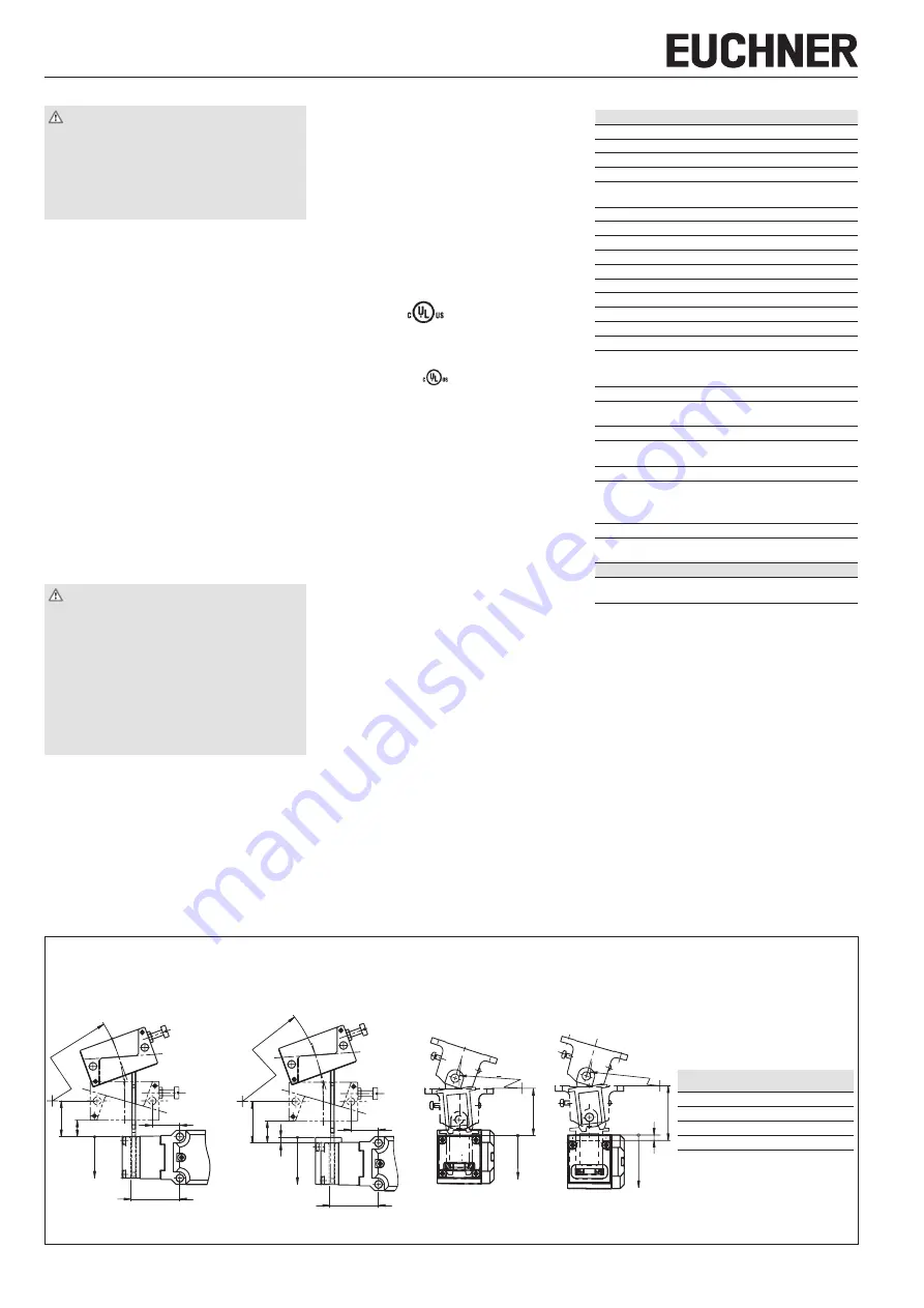 EUCHNER 099900 Operating Instructions Manual Download Page 2