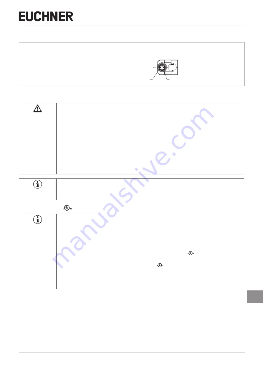 EUCHNER 120546 Operating Instructions Manual Download Page 9