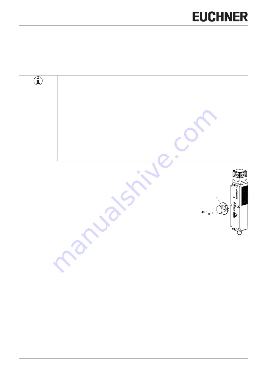 EUCHNER 2-BP Operating Instructions Manual Download Page 12