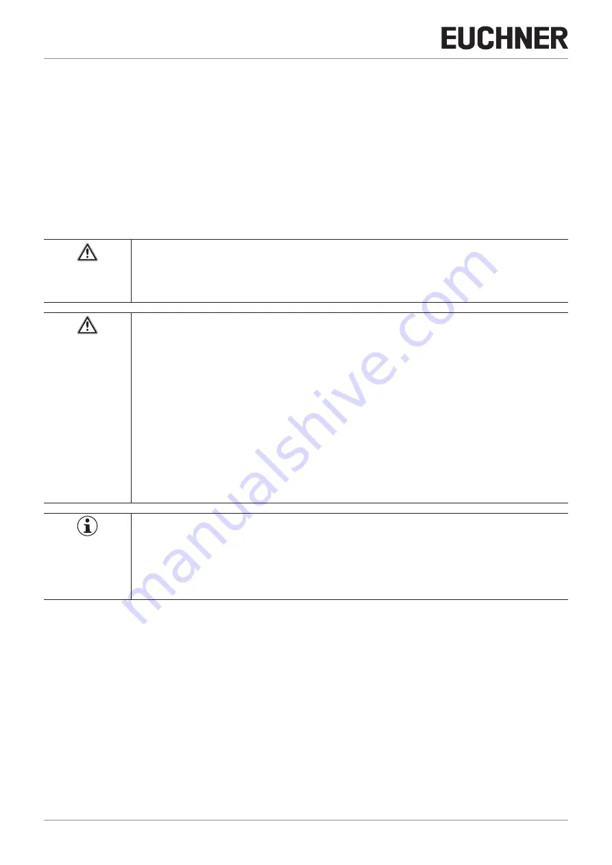 EUCHNER CES-A-5 Series Operating Instructions Manual Download Page 8