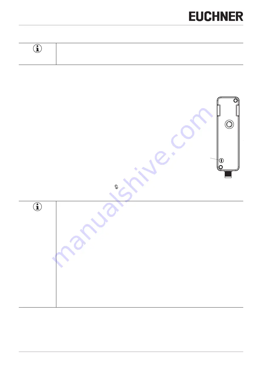 EUCHNER CTM-CBI-BP Operating Instructions Manual Download Page 12