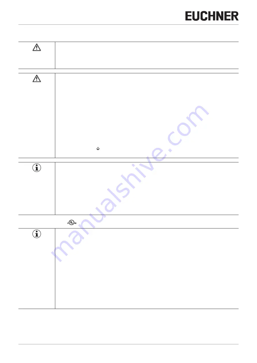 EUCHNER MGB-L B-EI Series Operating Instructions Manual Download Page 22