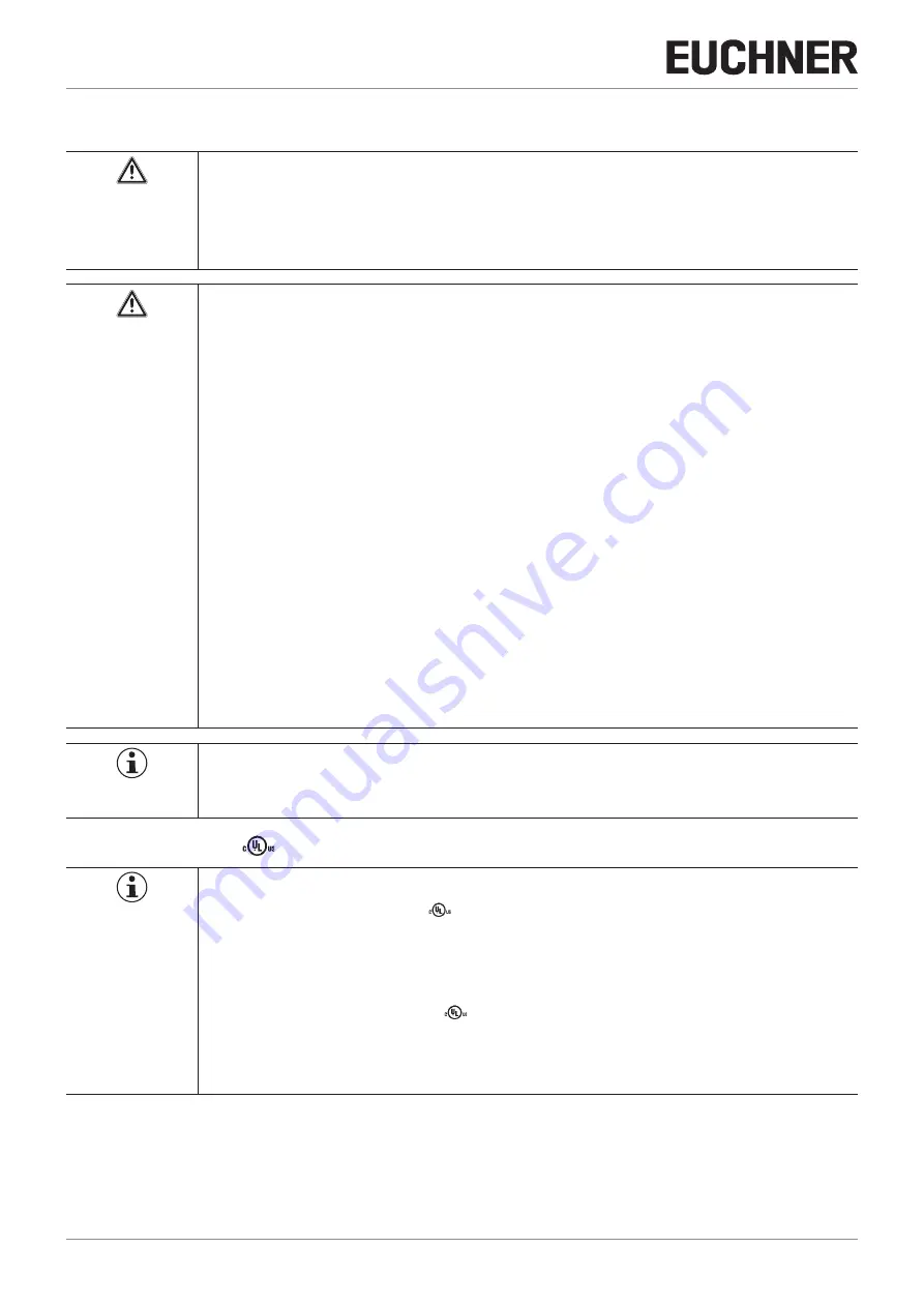 EUCHNER MGBS-P-I-AP Series Operating Instructions Manual Download Page 16