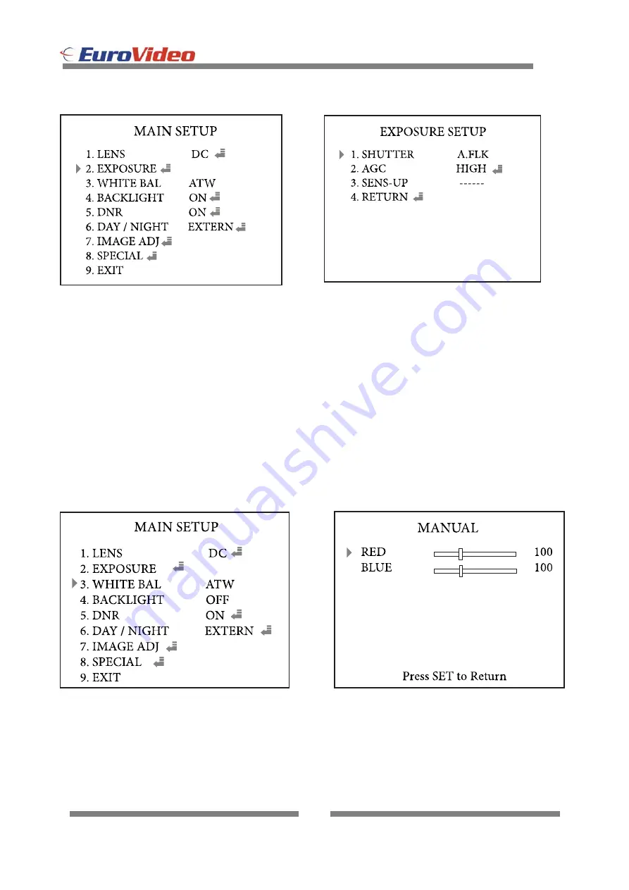 Euro Video EVC-TP-IE358BN3 Instruction Manual Download Page 14