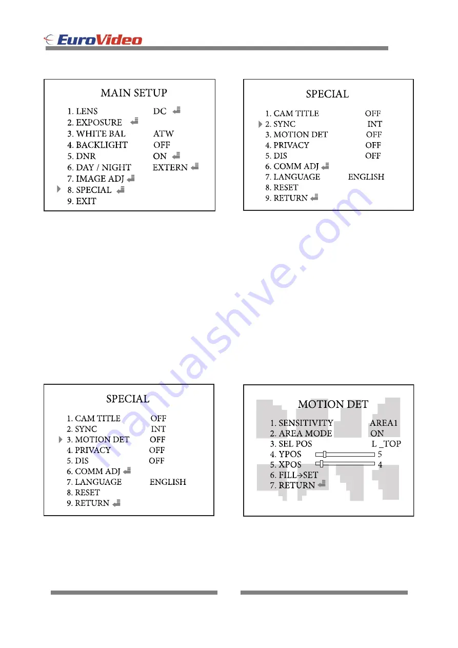 Euro Video EVC-TP-IE358BN3 Instruction Manual Download Page 19