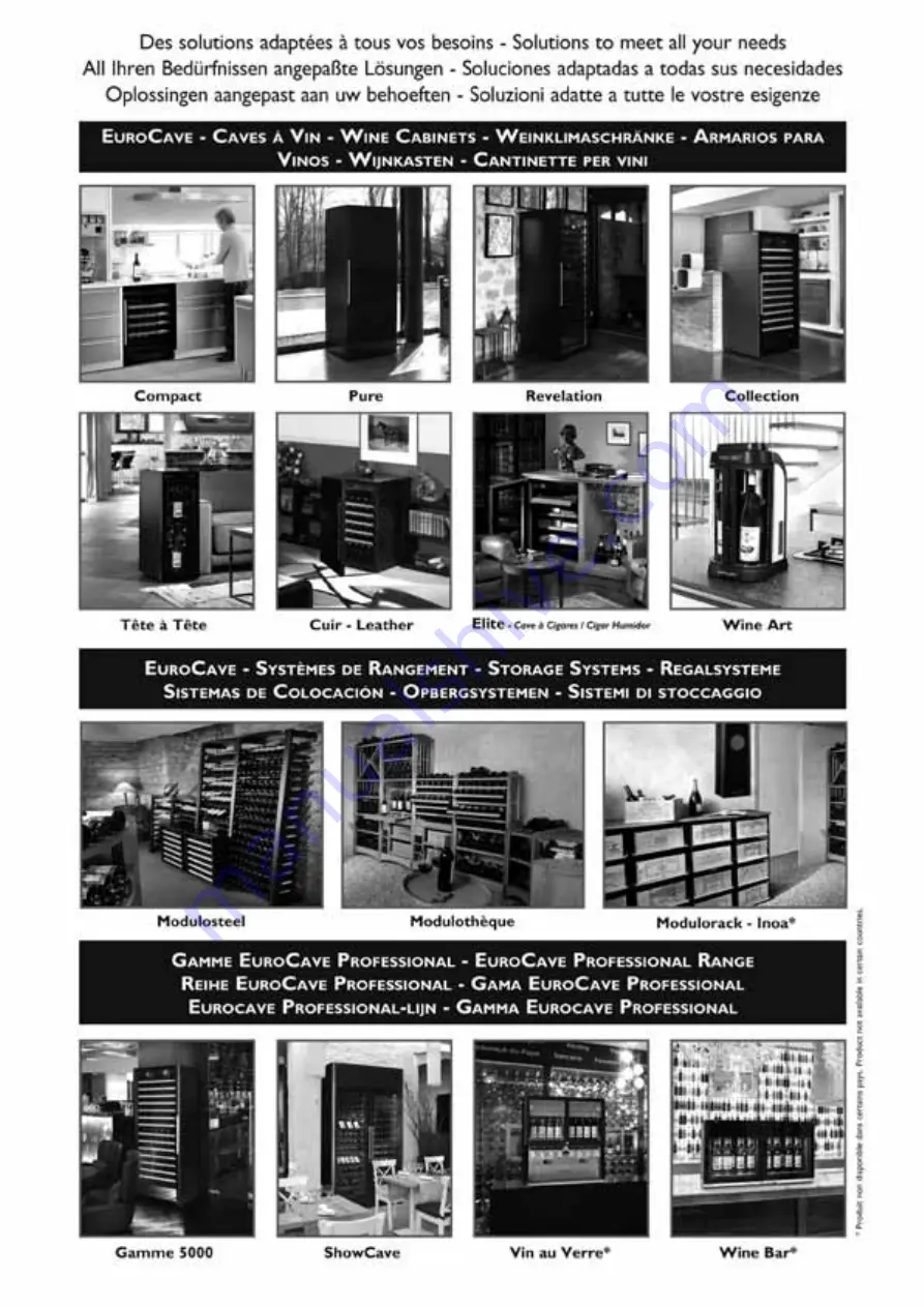 Eurocave Modulotheque Assembly Instructions Manual Download Page 2