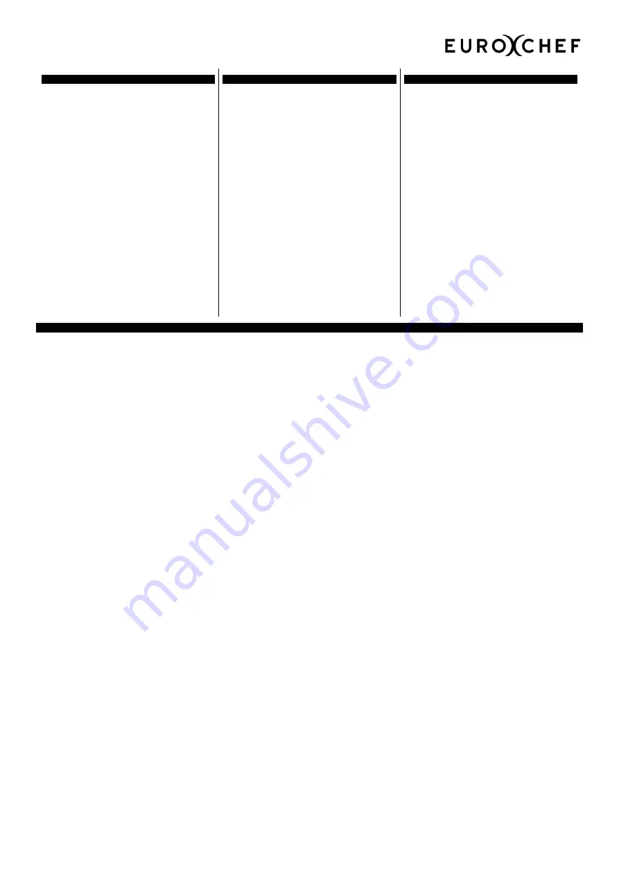 EUROCHEF EU-AF25 Скачать руководство пользователя страница 3