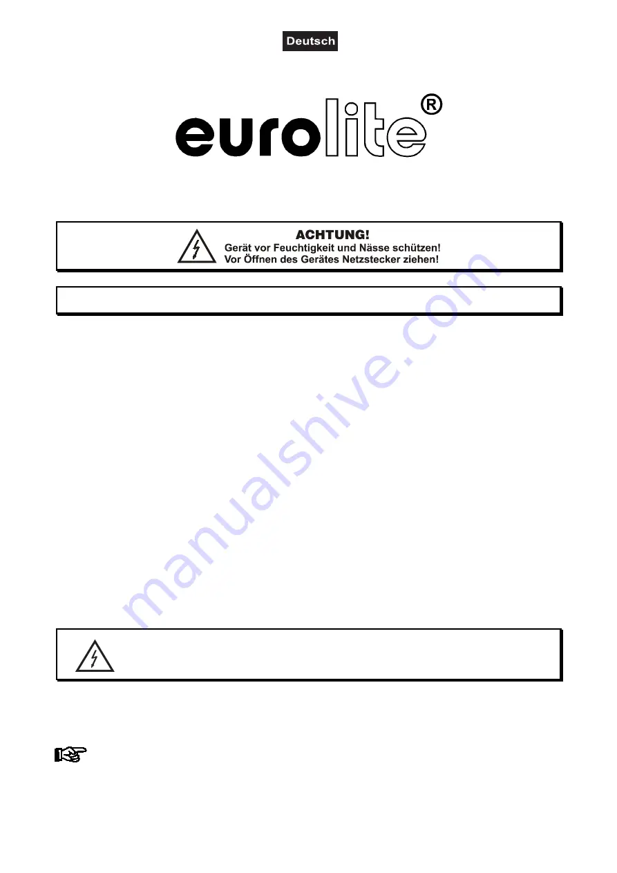 EuroLite CLS-40 User Manual Download Page 4