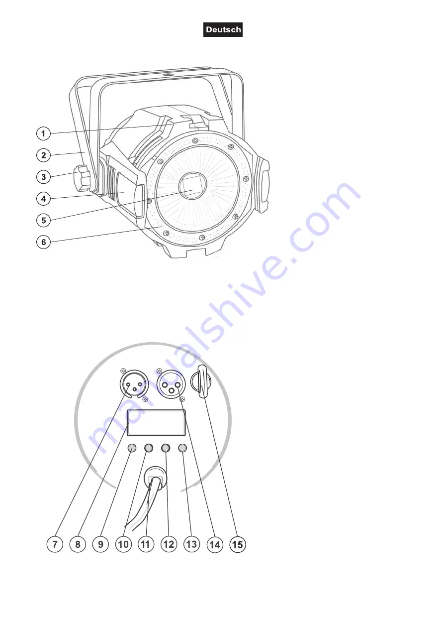 EuroLite LED ML-56 COB RGBAWUV Скачать руководство пользователя страница 7