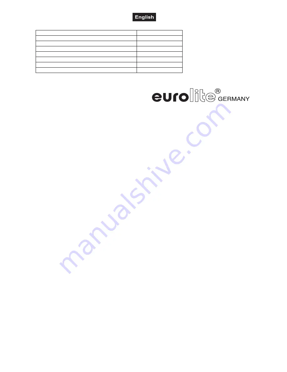 EuroLite LED ML-56 RGB User Manual Download Page 25