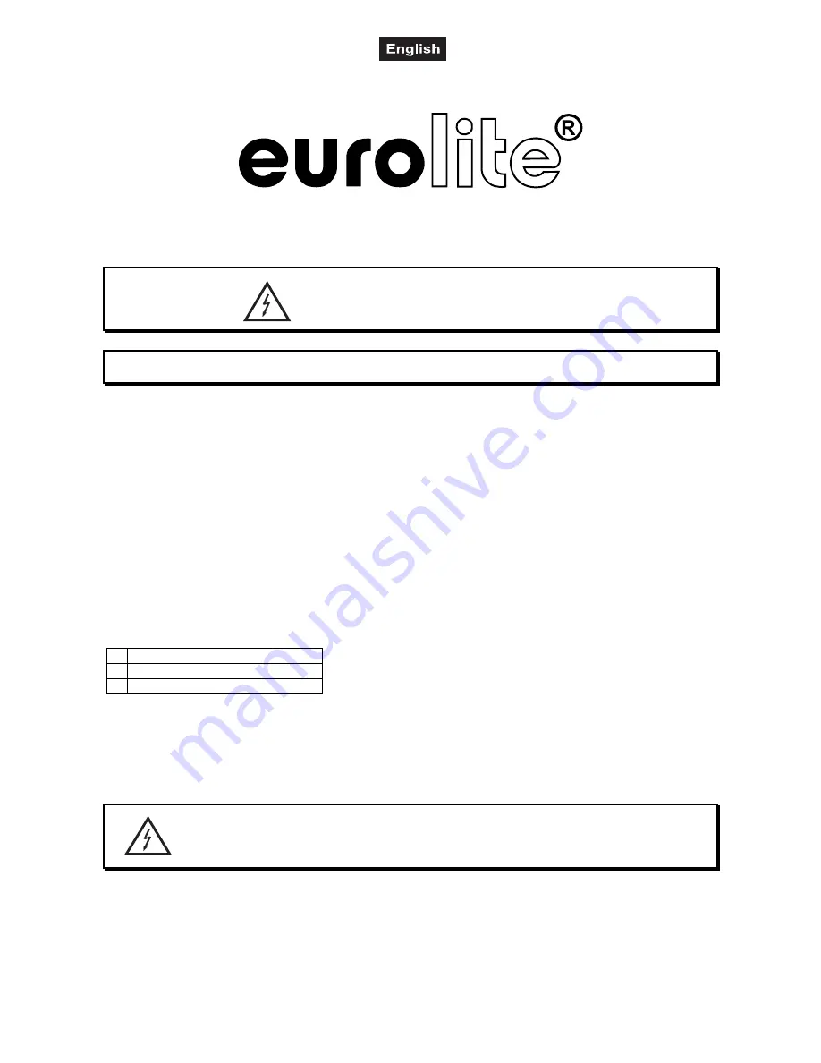 EuroLite PAR-46 CDM-70 E-27 Spot User Manual Download Page 11