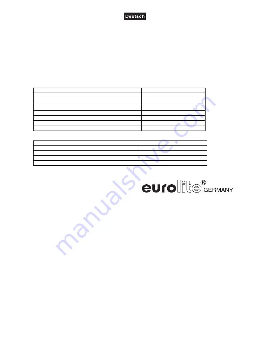 EuroLite Profile Spot 650W 20-40 User Manual Download Page 10