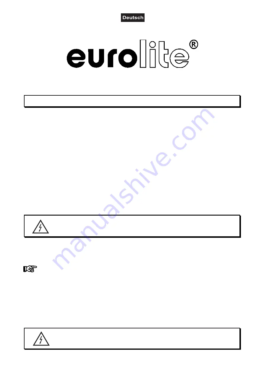 EuroLite SB-4 User Manual Download Page 2