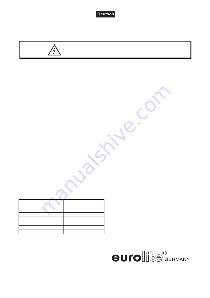 EuroLite SB-48 User Manual Download Page 9