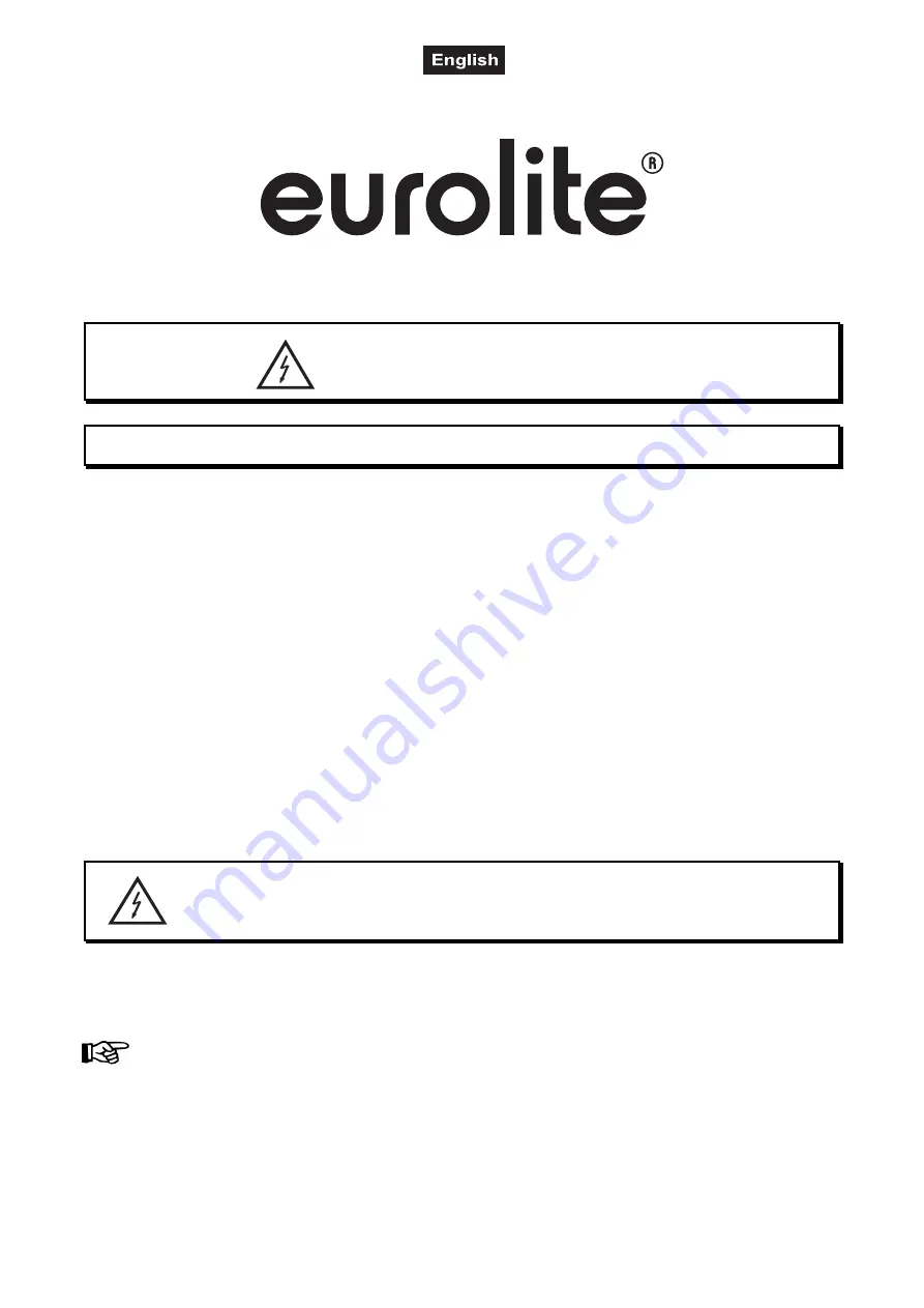 EuroLite SCY-3 User Manual Download Page 20