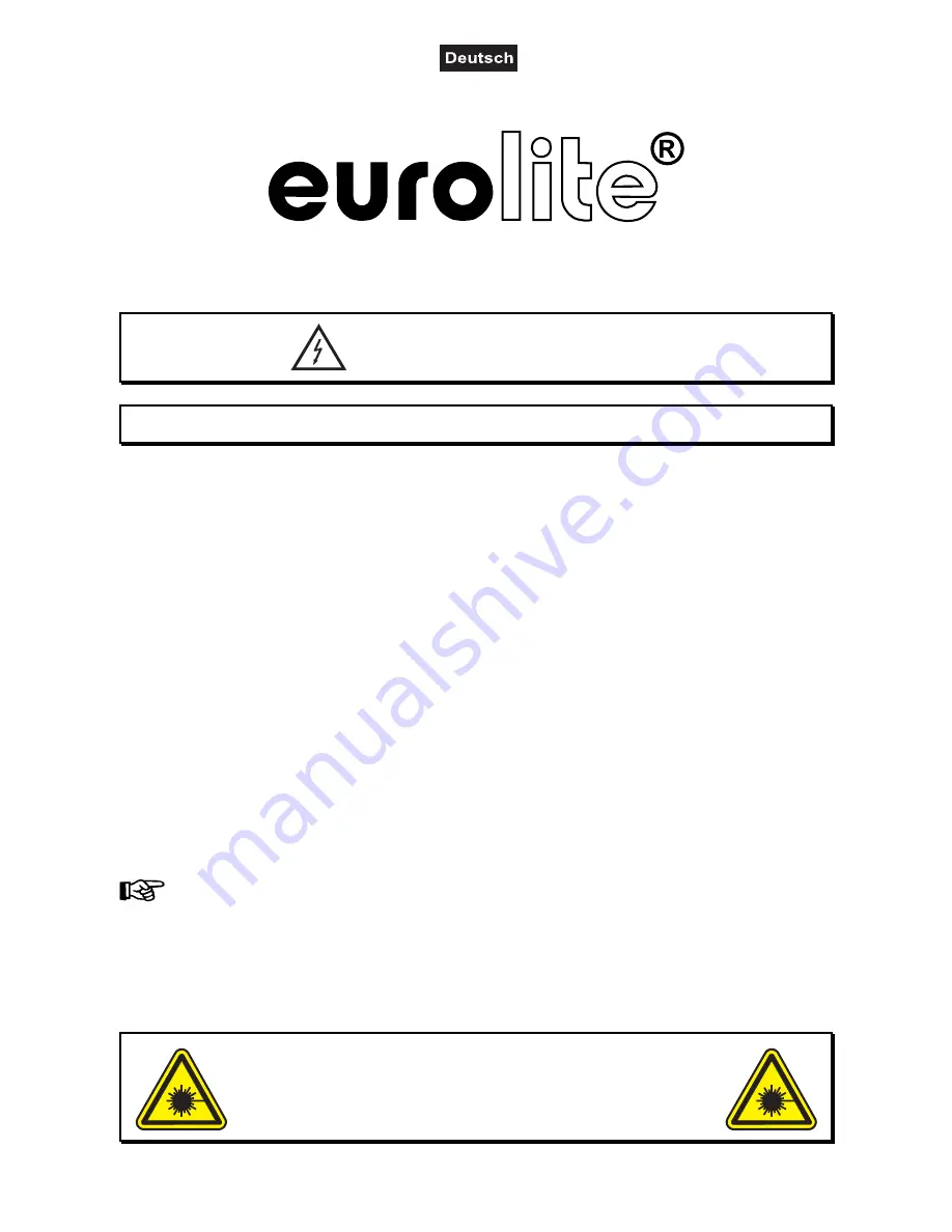 EuroLite Showlaser FBL-20 Скачать руководство пользователя страница 3