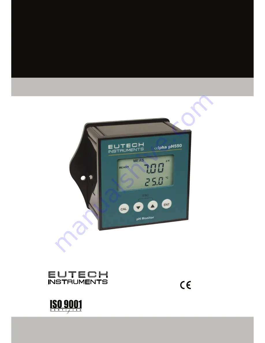 EUTECH INSTRUMENTS ?lpha-pH550 Скачать руководство пользователя страница 1