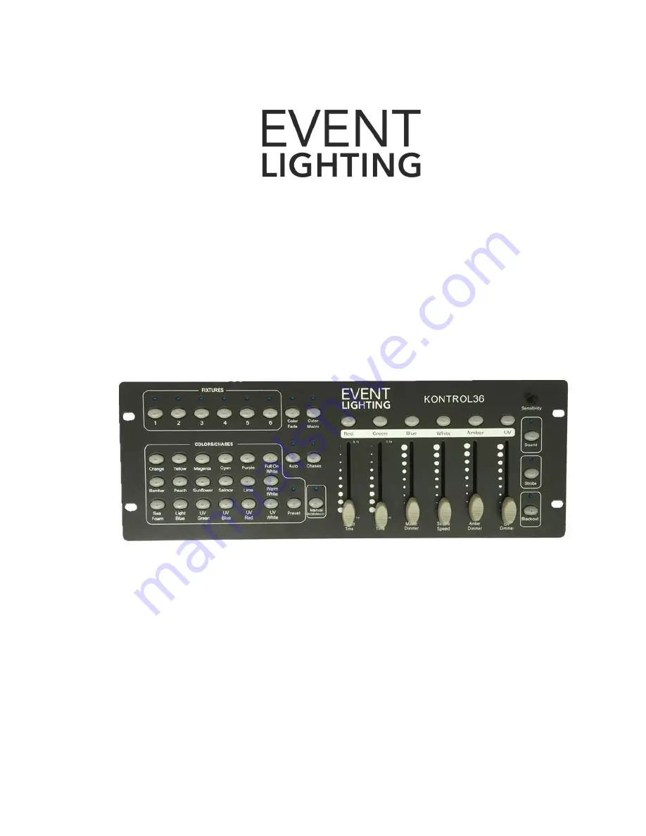 Event Lighting KONTROL36 User Manual Download Page 1