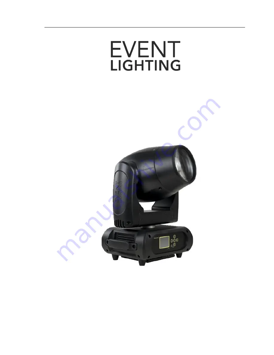 Event Lighting M1B60W User Manual Download Page 1