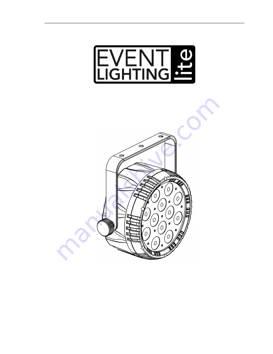 Event Lighting PARP12x8 User Manual Download Page 1