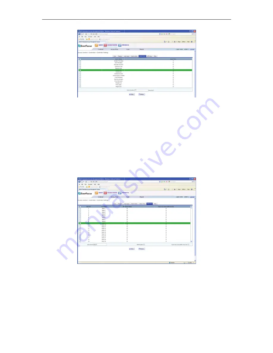 EverFocus EFC302 User Manual Download Page 121