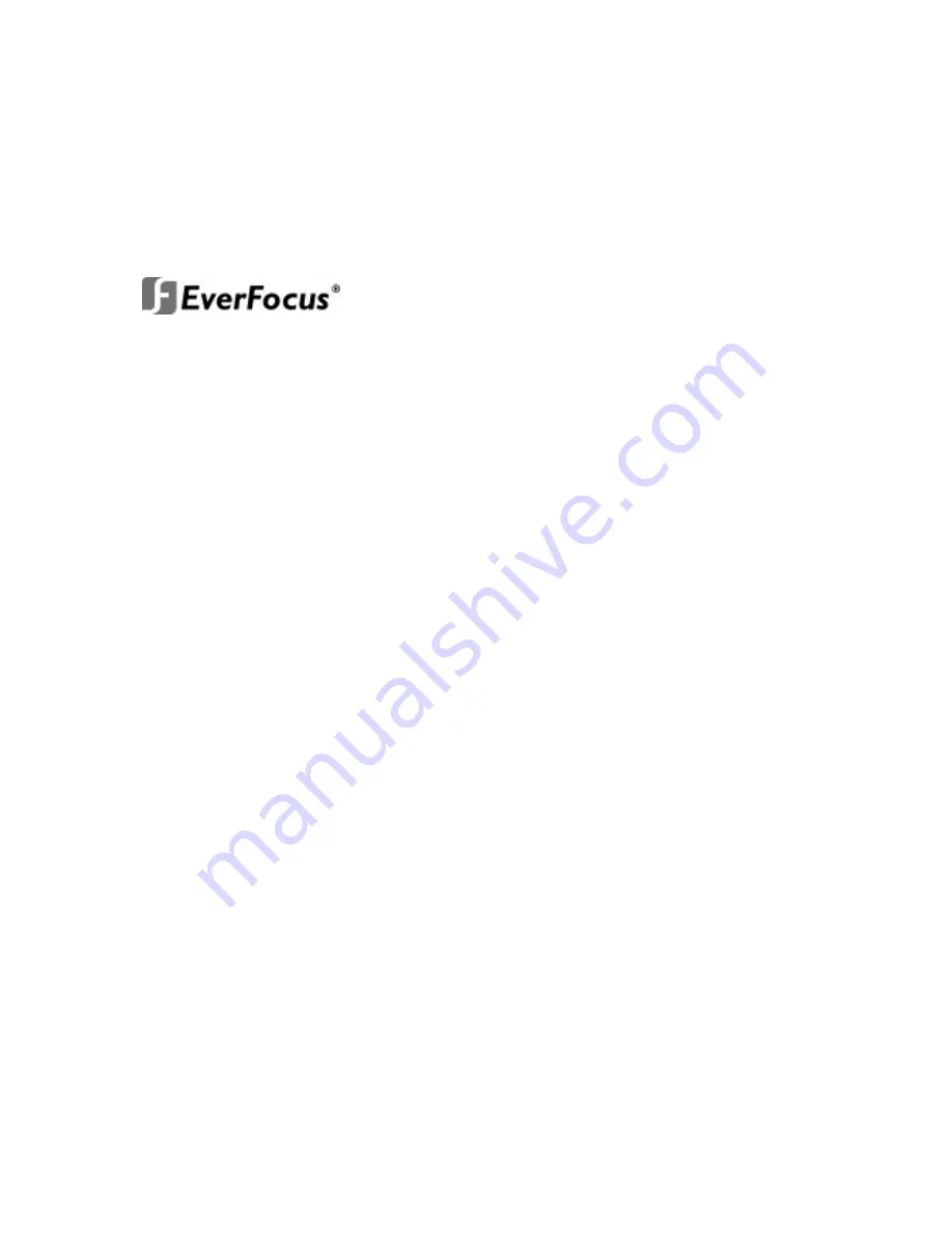 EverFocus EZ 425W2 Installation And Operation Manual Download Page 20