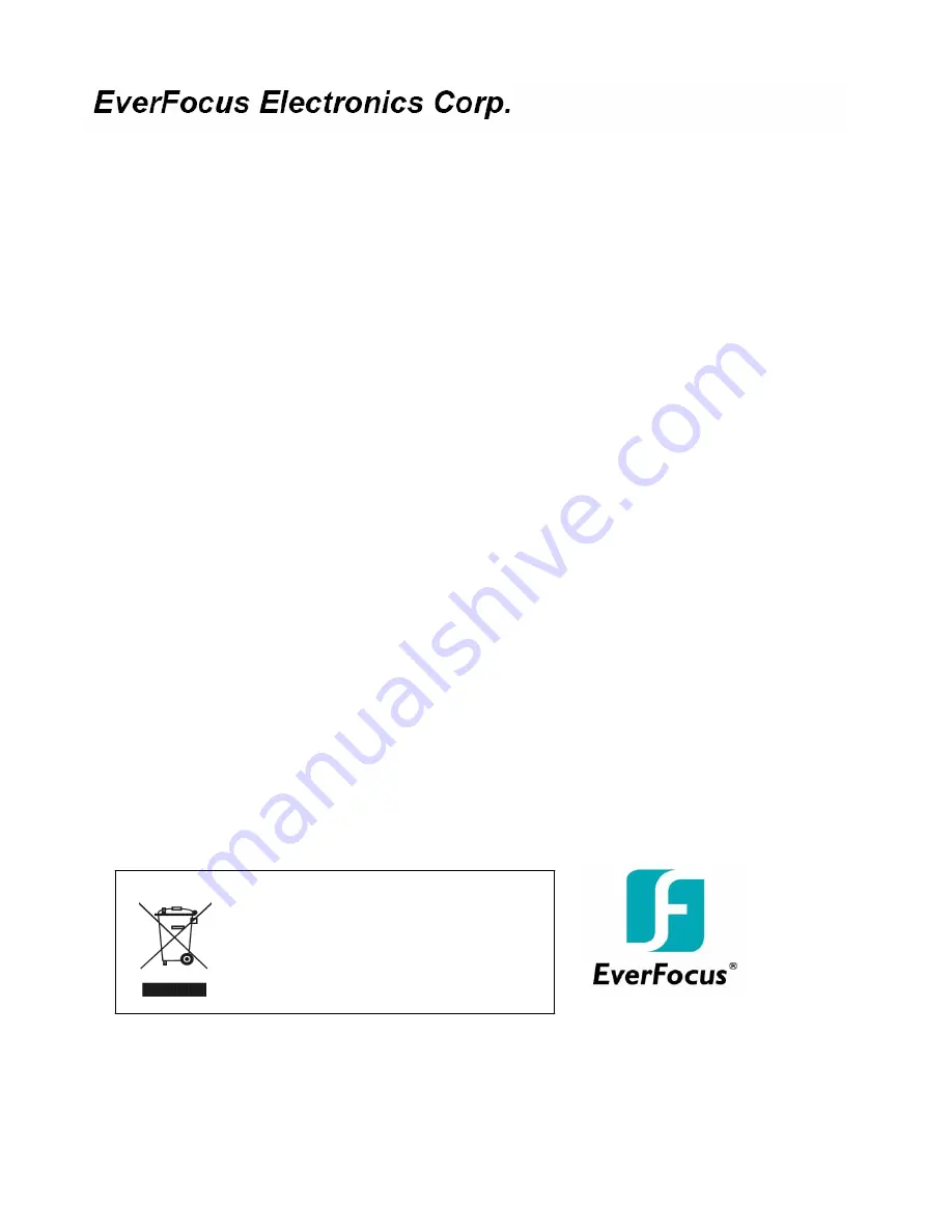 EverFocus EZ180 User'S Manual And Operation Instructions Download Page 13