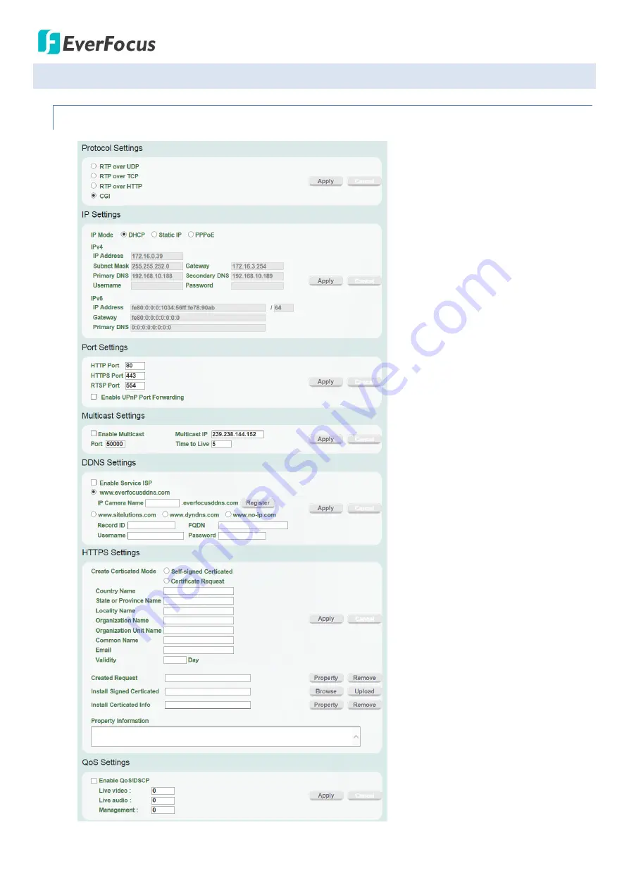 EverFocus EZN Series Скачать руководство пользователя страница 36