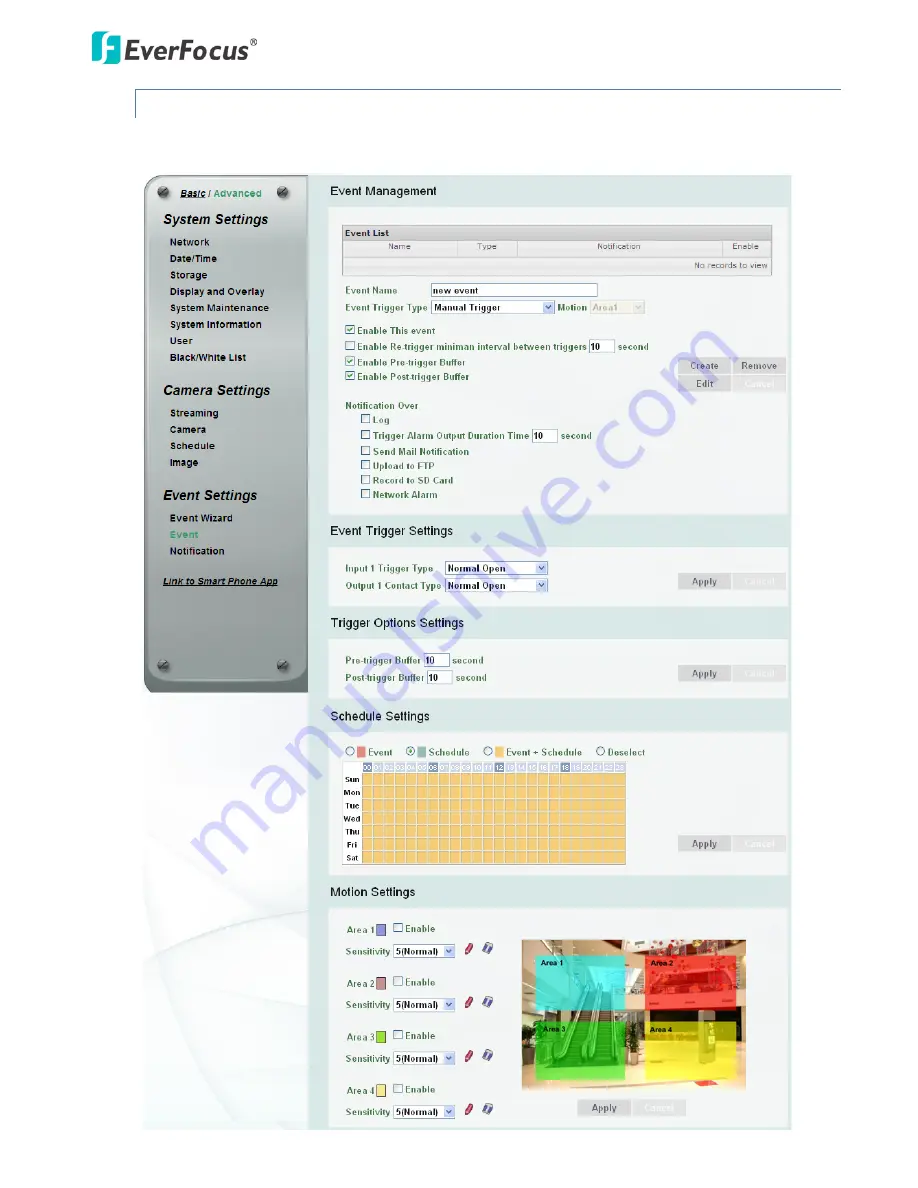 EverFocus EZN1160 User Manual Download Page 59