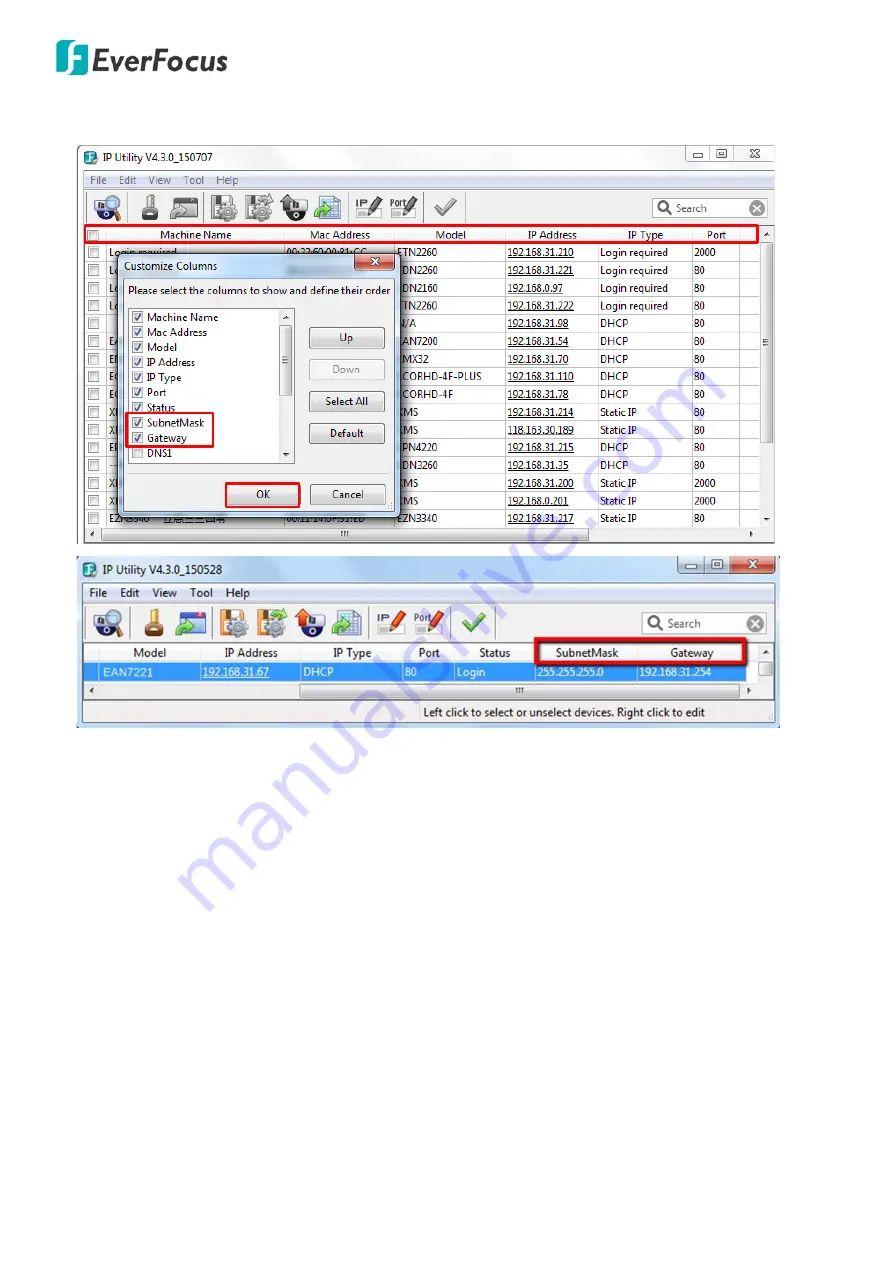 EverFocus POLESTAR EHN7221 User Manual Download Page 22