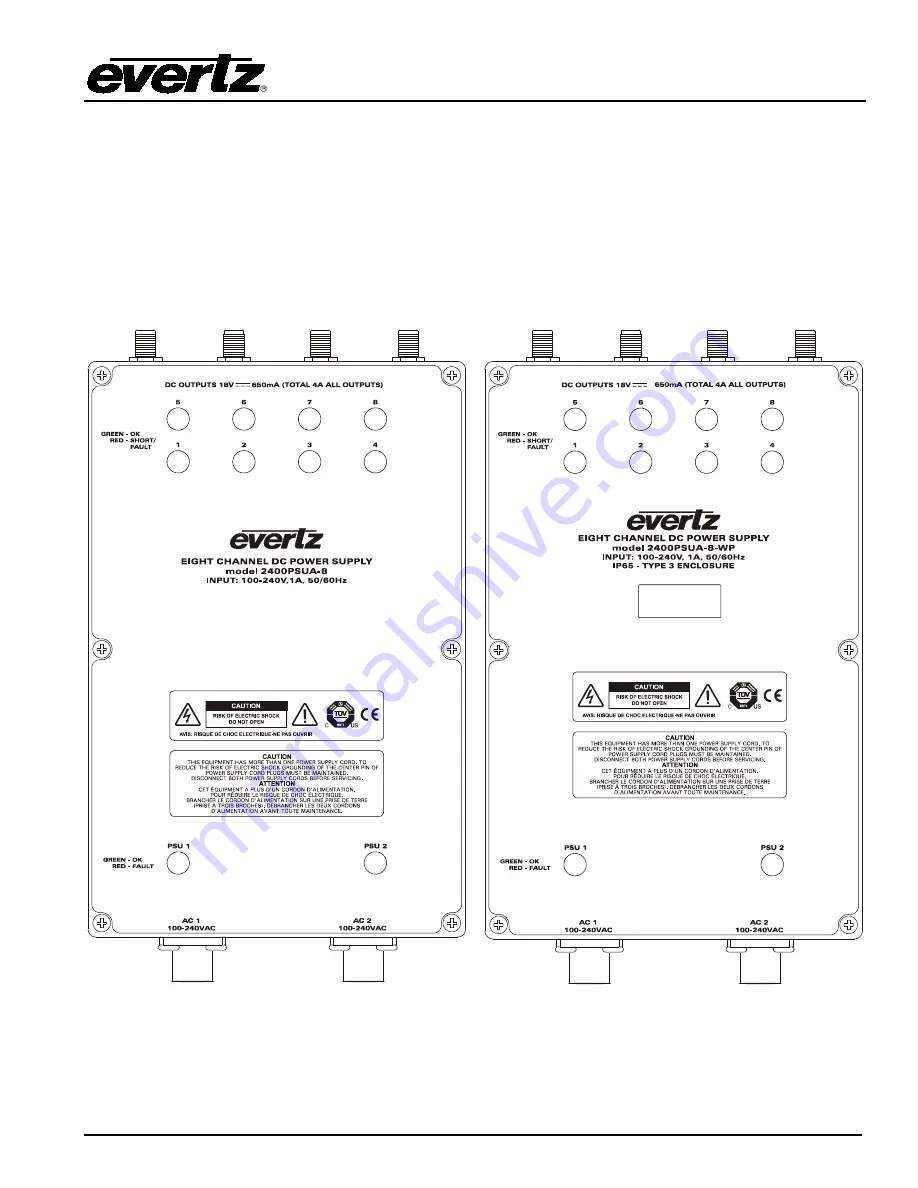 evertz 2400PSUA-8 Instruction Manual Download Page 11