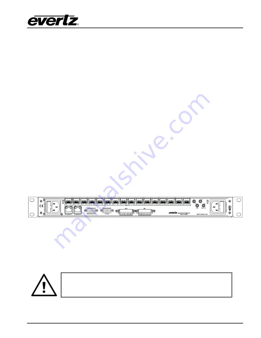 evertz EQT-1616-3G-F Скачать руководство пользователя страница 15