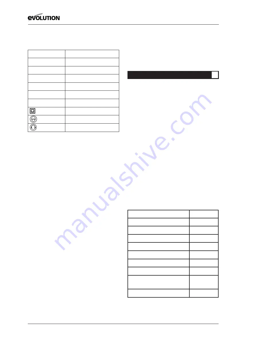 Evolution EB225DWSHH Instruction Manual Download Page 10