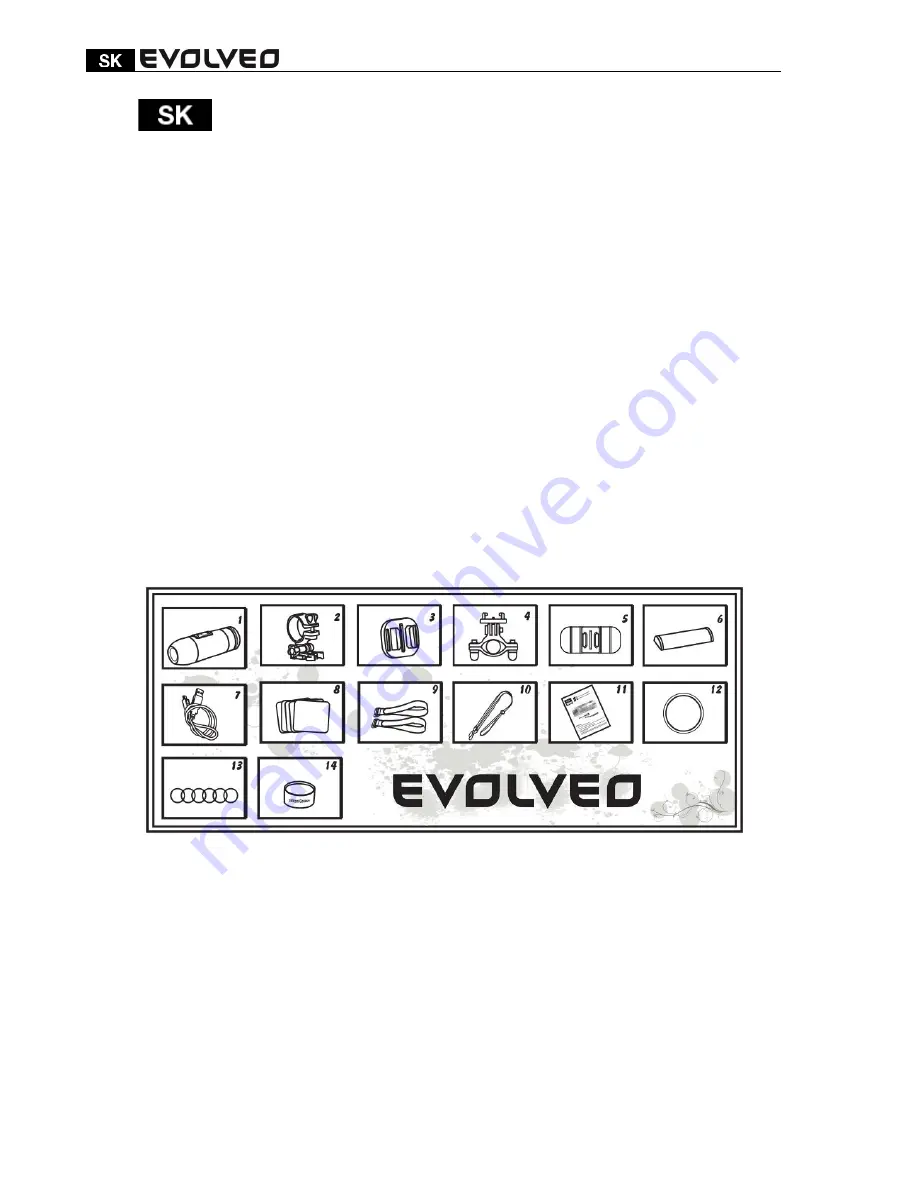 Evolveo SportCam X3 User Manual Download Page 8