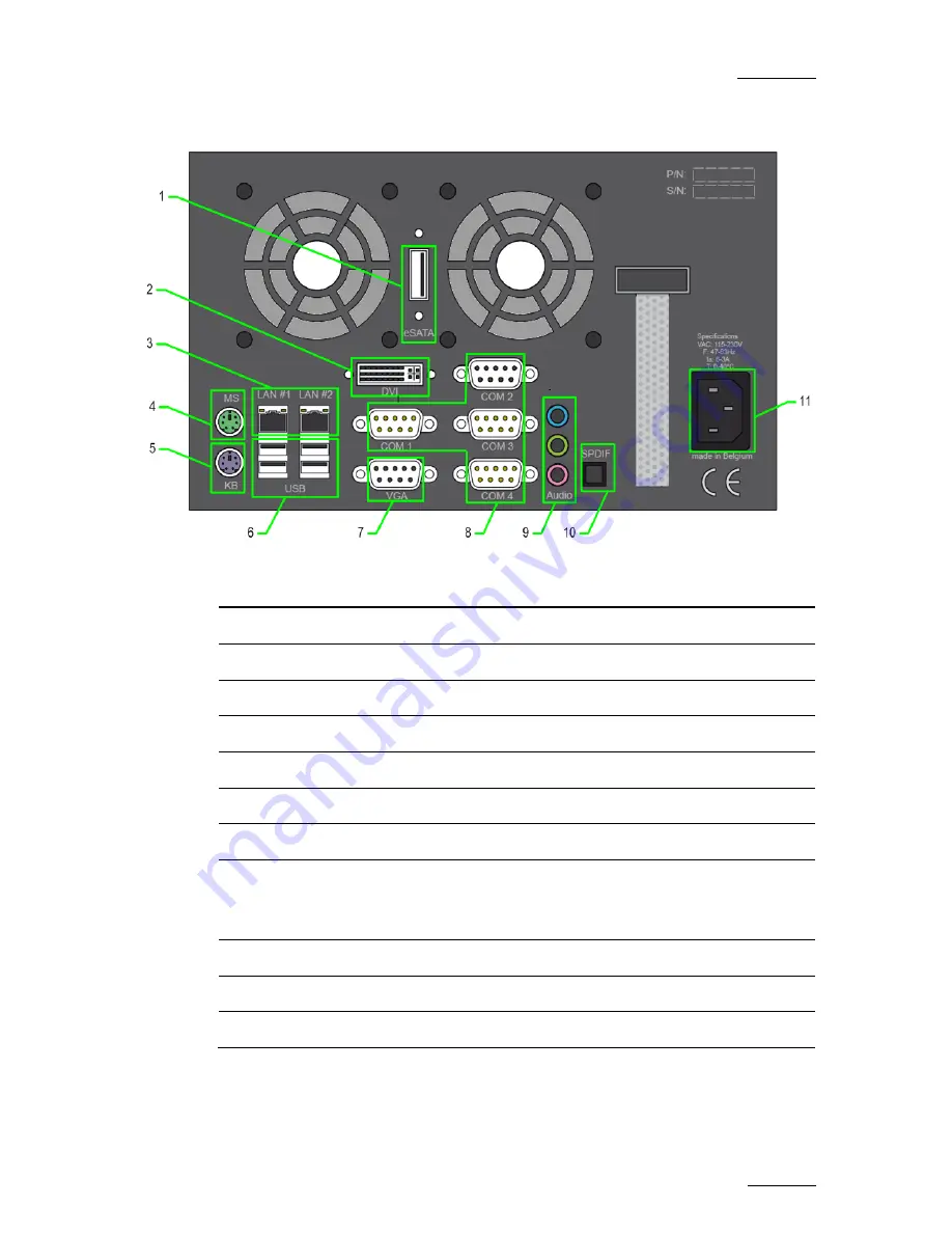 EVS XFly Technical Reference Hardware Manual Download Page 9