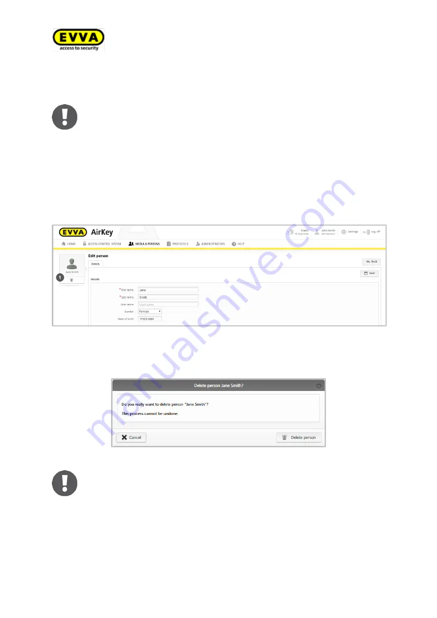 EVVA AirKey System Manual Download Page 86