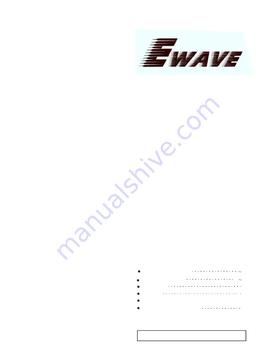 Ewave EWCF5W Скачать руководство пользователя страница 1