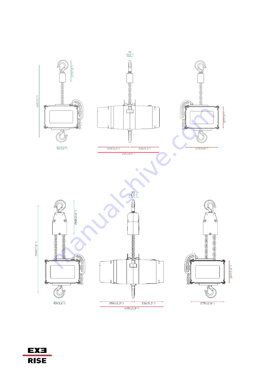 EXE RISE D8+ User And Service Manual Download Page 41