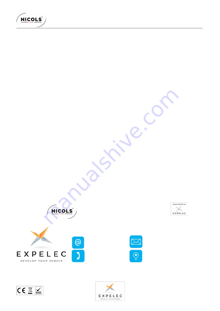 ExPelec Nicols IP WASH 300 User Manual Download Page 6