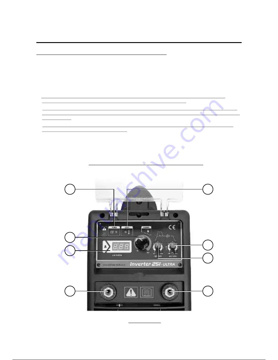 Express Weld Inverter 251-ULTRA User Manual Download Page 8