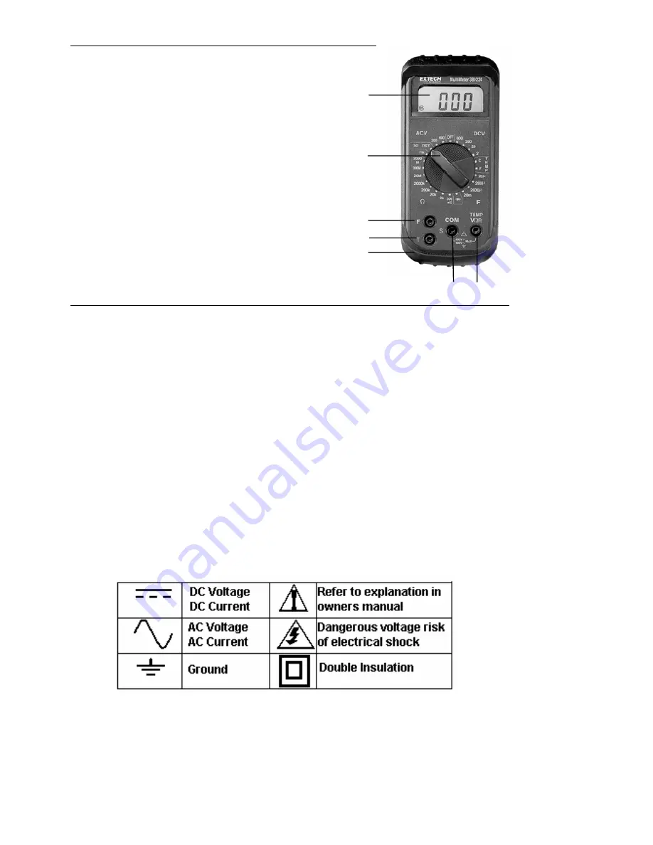 Extech Instruments 380224 Instruction Manual Download Page 3