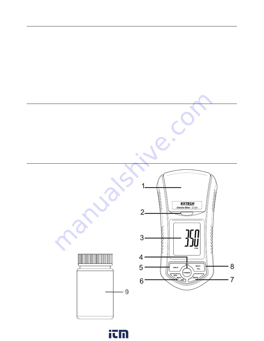 Extech Instruments CL500 User Manual Download Page 2